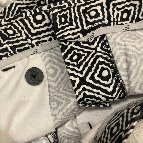 bcg Chino shorts Womens Size 4 black and white print geometric modern - Picture 8 of 11